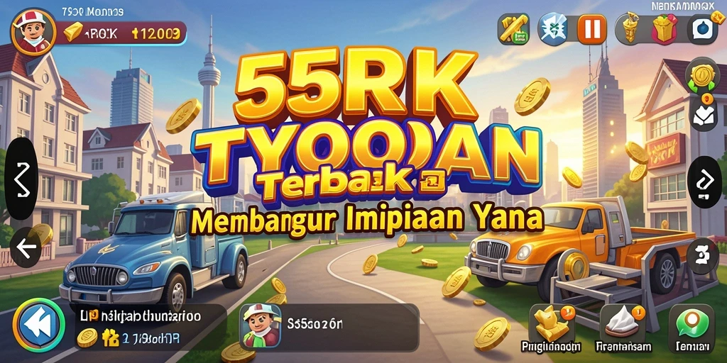 Tampilan gameplay 55RK yang memukau di dunia Tycoon.