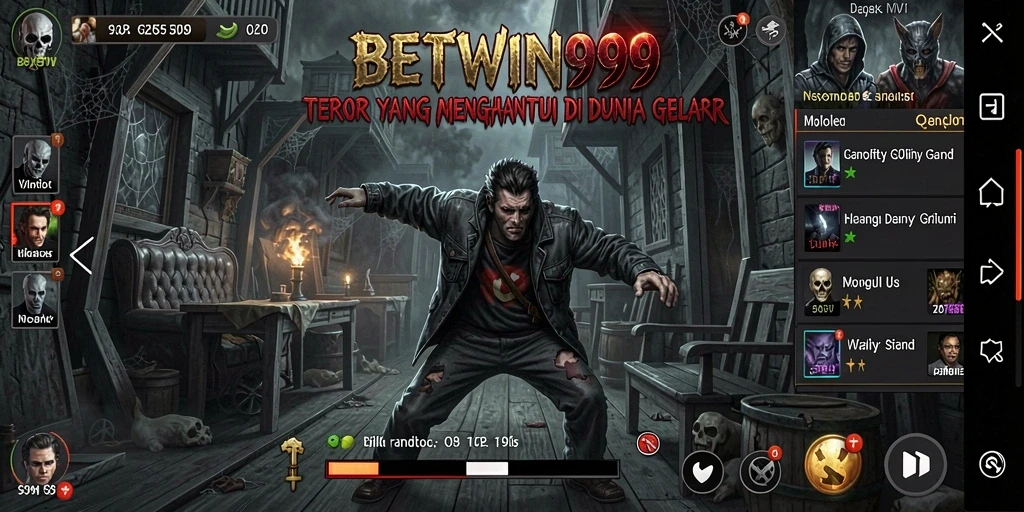 Tangkapan layar menampilkan momen menegangkan dalam BETWIN999.