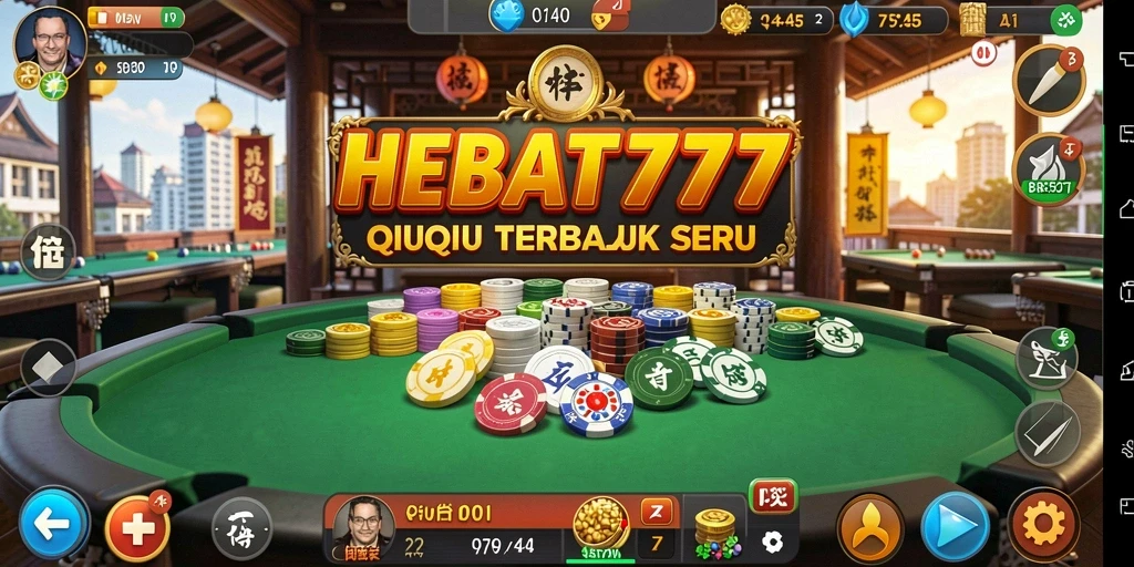 Tampilan gameplay seru HEBAT777 yang menampilkan aksi QiuQiu.