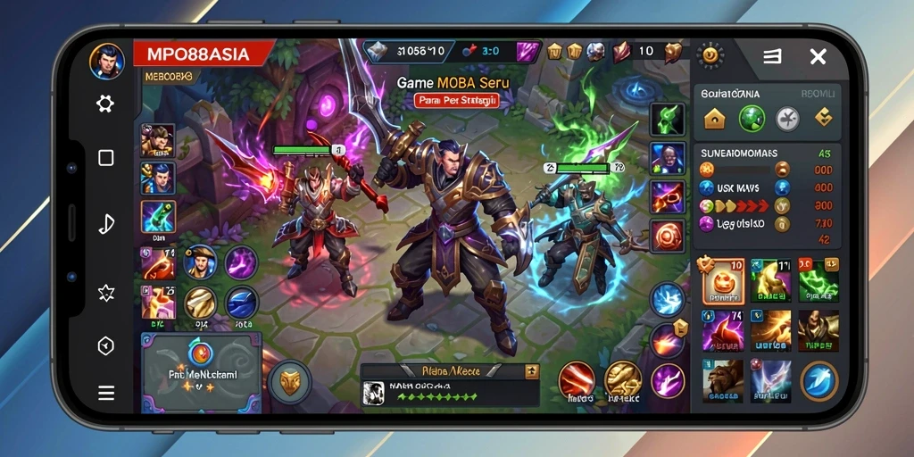 Tampilan gameplay seru MPO88ASIA di pertarungan tim.