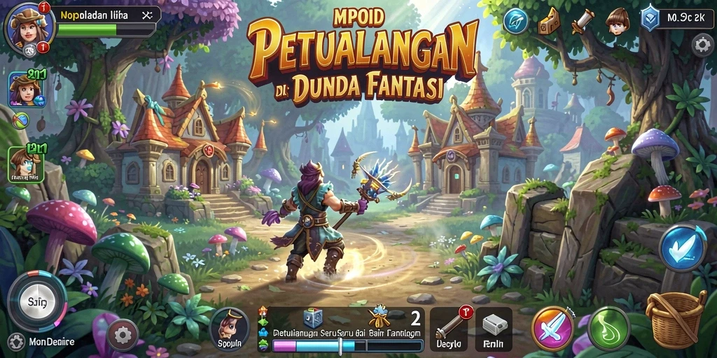 Tampilan gameplay MPOID dengan petualangan seru dan karakter yang beragam.