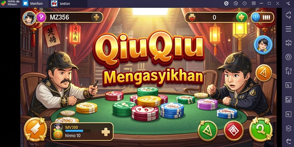 Tangkapan layar gameplay QiuQiu yang menegangkan dan seru.