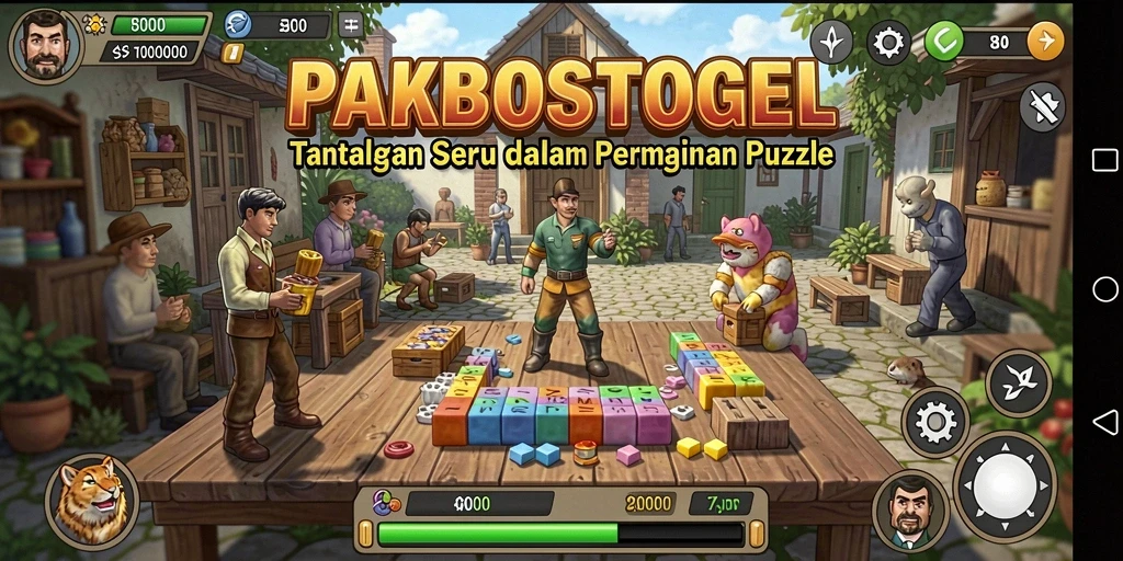 Tampilan gameplay PAKBOSTOGEL yang menantang dan menarik.