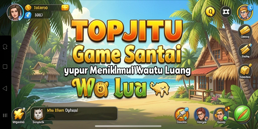 Tampilan menarik dari gameplay TOPJITU yang menyenangkan.